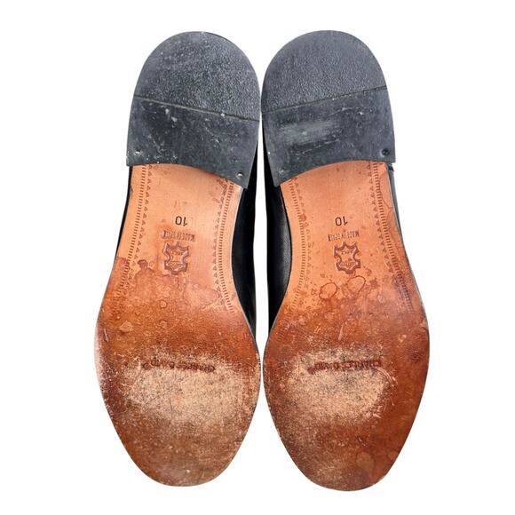 Vintage Charles David Black Leather Lace Up Riding Boots Size US 10 - Picture 9 of 13